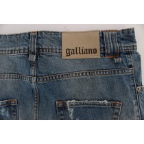 John Galliano Schicke Boyfriend Jeans mit blauer Waschung