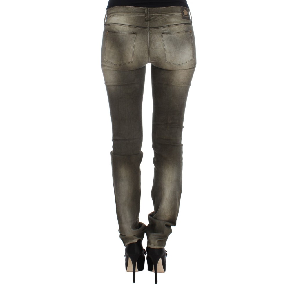 Ermanno Scervino Schicker grauer Slim Fit Italian Denim