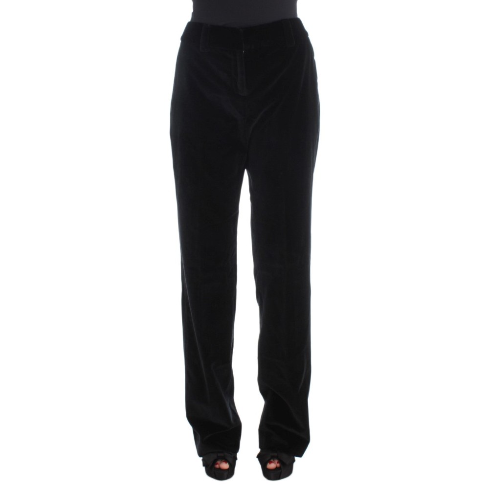 Ermanno Scervino Elegante schwarze Straight Fit Jeans