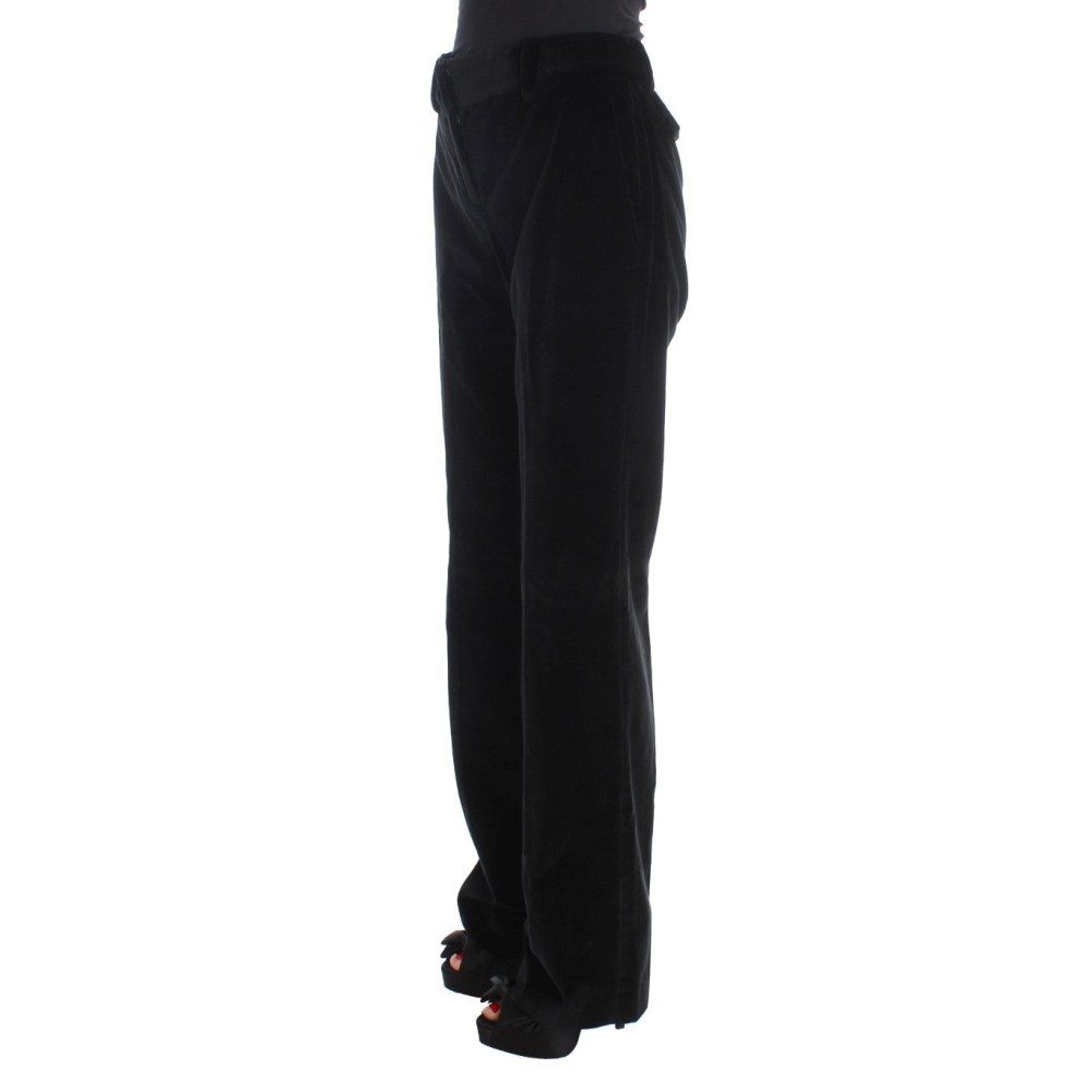 Ermanno Scervino Elegante schwarze Straight Fit Jeans
