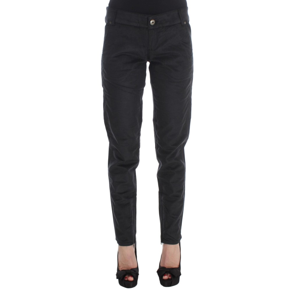 Ermanno Scervino Chic Schwarz Regular Fit Hose