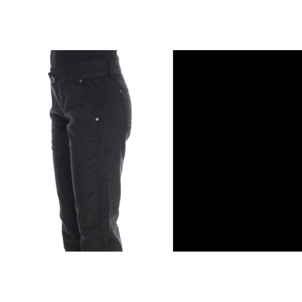 Ermanno Scervino Elegante schwarze Straight Fit Jeans