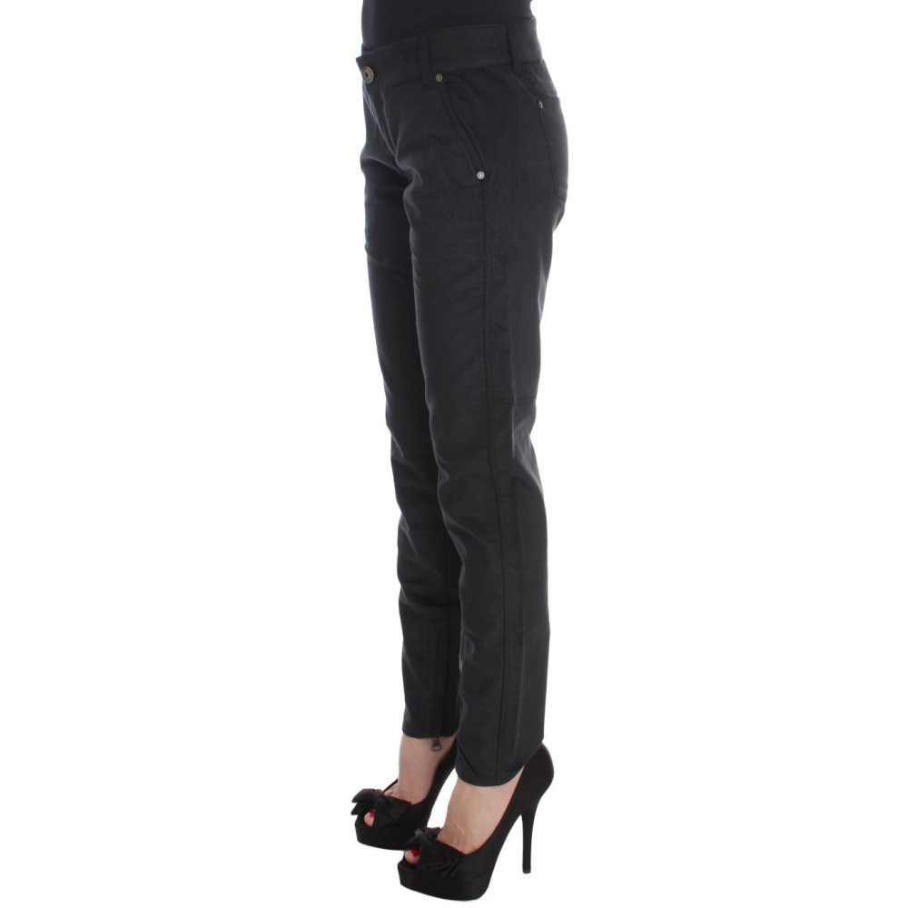 Ermanno Scervino Chic Schwarz Regular Fit Hose