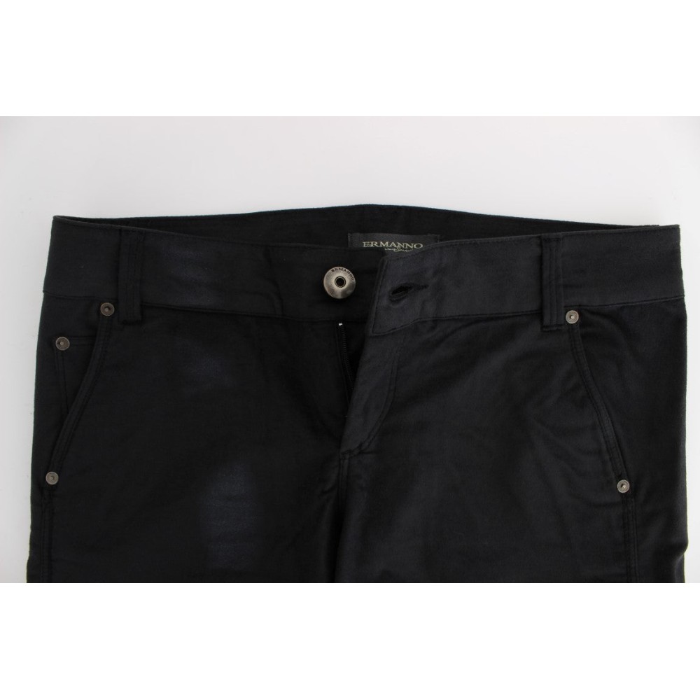 Ermanno Scervino Chic Schwarz Regular Fit Hose