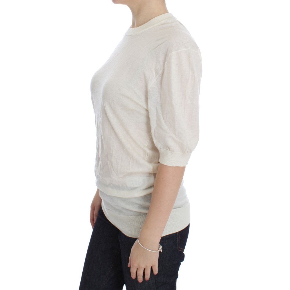 Dolce & Gabbana Eleganter weißer Kaschmirpullover