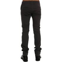 GF Ferre Elegante Slim-Fit-Hose aus grauer Baumwolle