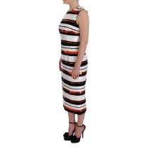 Dolce & Gabbana Elegantes floral besticktes Maxikleid aus Seide