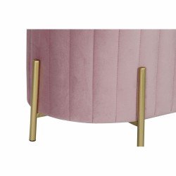 Hocker DKD Home Decor   Rosa Gold Metall (123 x 50 x 45 cm)