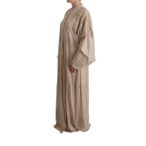Dolce & Gabbana Elegantes Beige Cape Kaftan Kleid