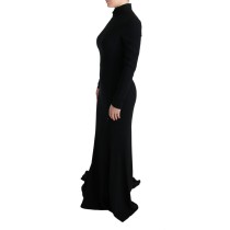 Dolce & Gabbana Elegantes, bodenlanges Etuikleid in Schwarz