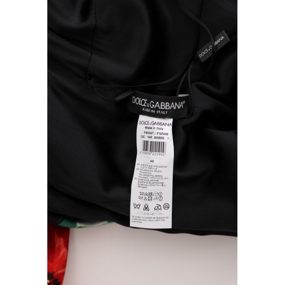 Dolce & Gabbana Elegantes geblümtes Etuikleid