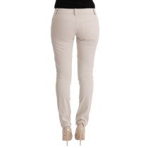 Ermanno Scervino Schicker weißer Slim Fit Denim-Schatz