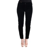 Ermanno Scervino Schicke schwarze Slim Fit Cropped Pants