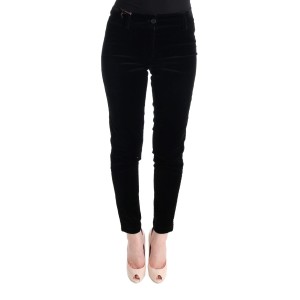 Ermanno Scervino Schicke schwarze Slim Fit Cropped Pants