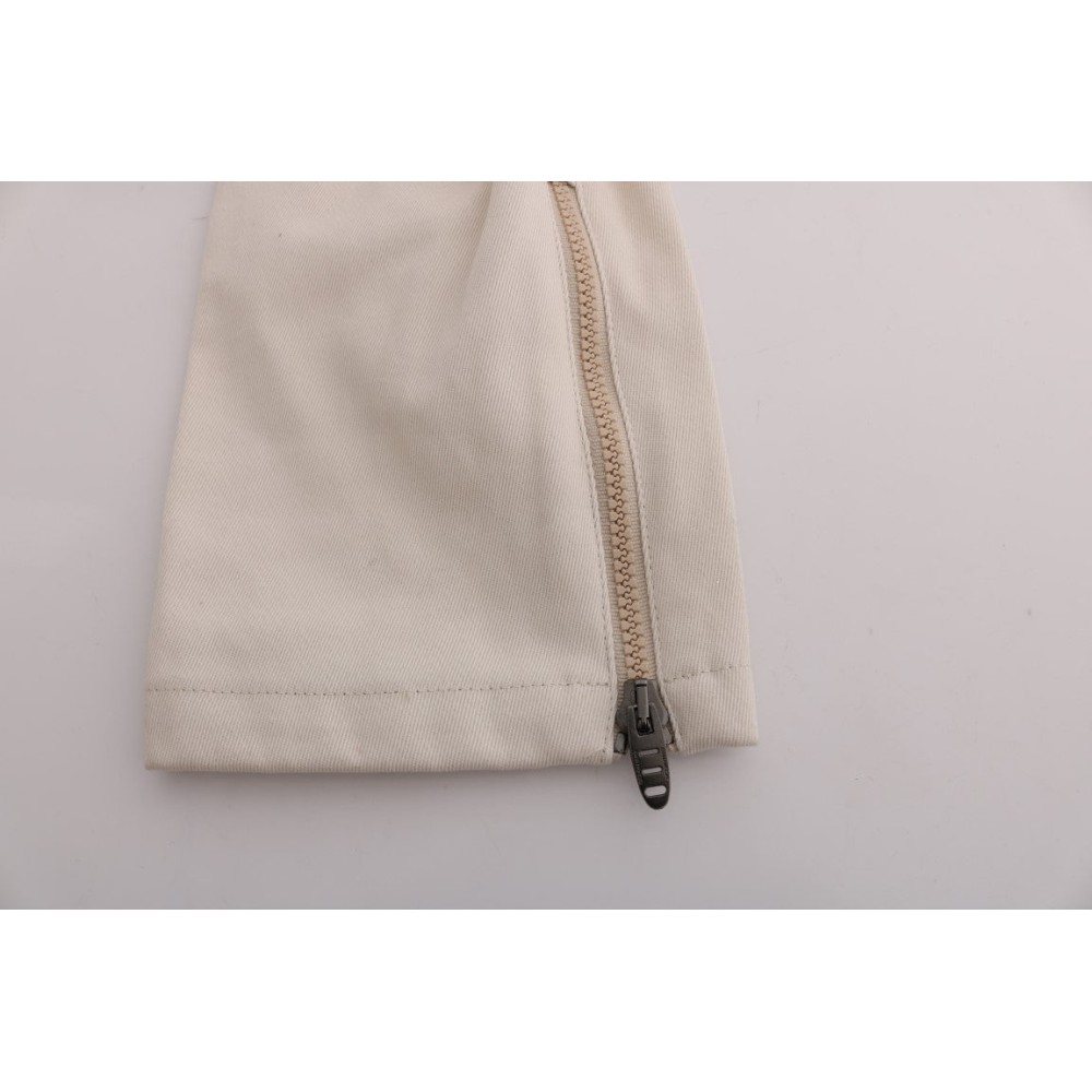 Ermanno Scervino Schicker weißer Slim Fit Denim-Schatz