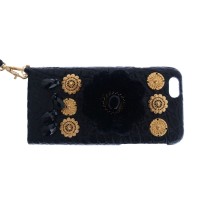 Dolce & Gabbana Schicke Beige-Schwarz-Stroh-Schlangenhaut-Eimertasche