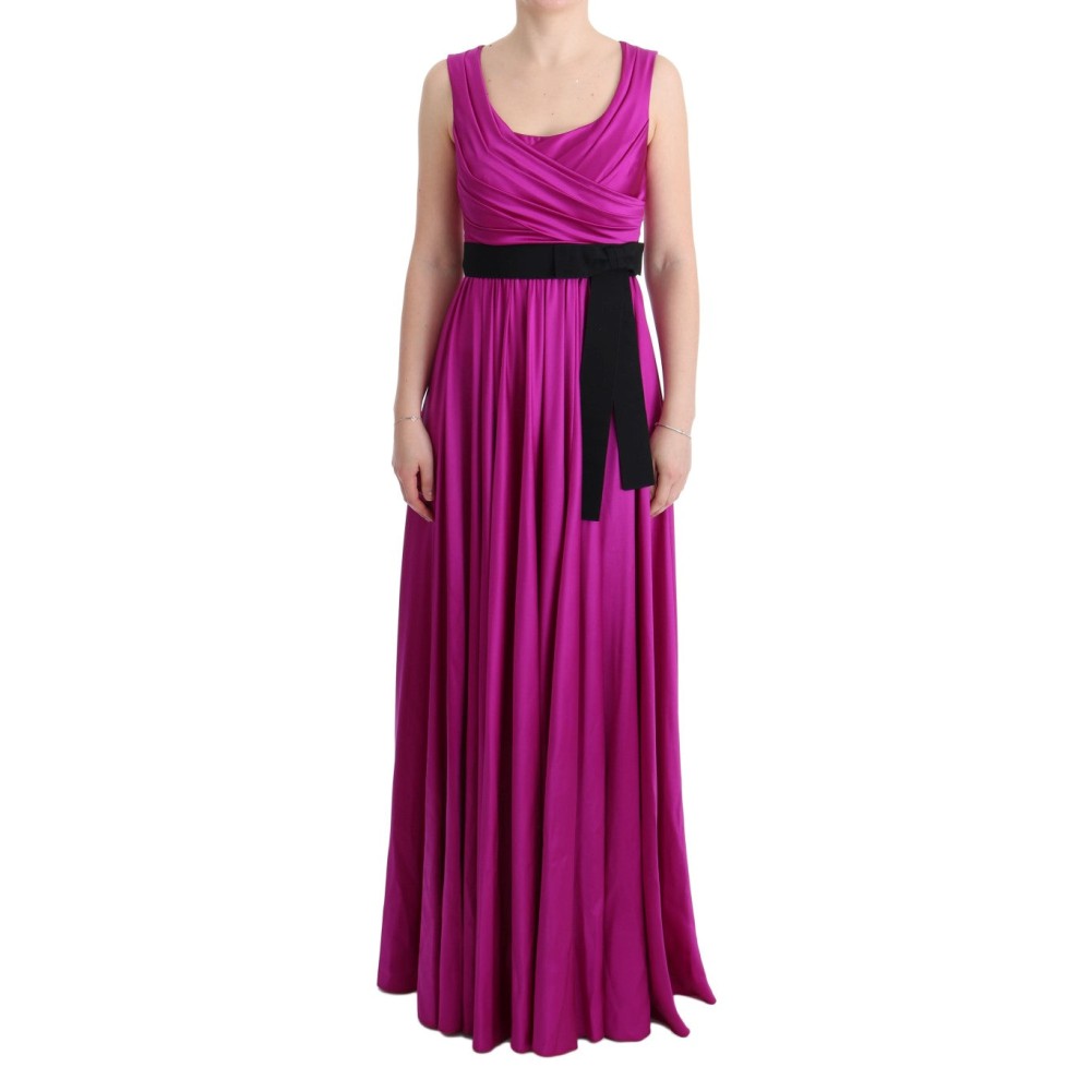 Dolce & Gabbana Elegantes rosa Seidenkleid
