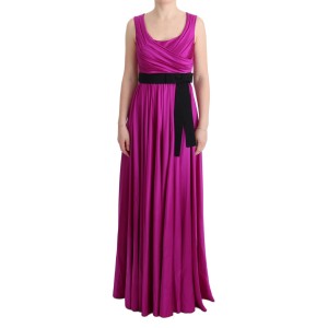 Dolce & Gabbana Elegantes rosa Seidenkleid