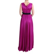 Dolce & Gabbana Elegantes rosa Seidenkleid