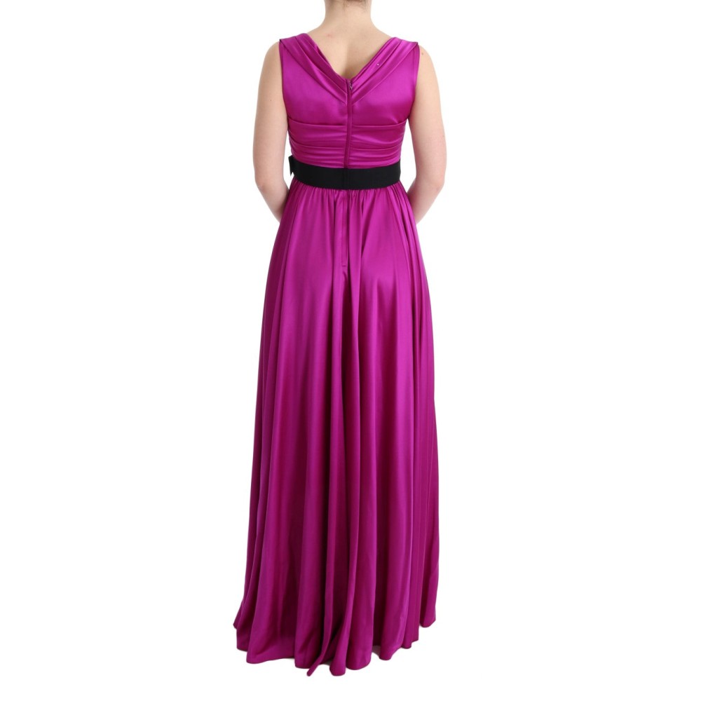 Dolce & Gabbana Elegantes rosa Seidenkleid