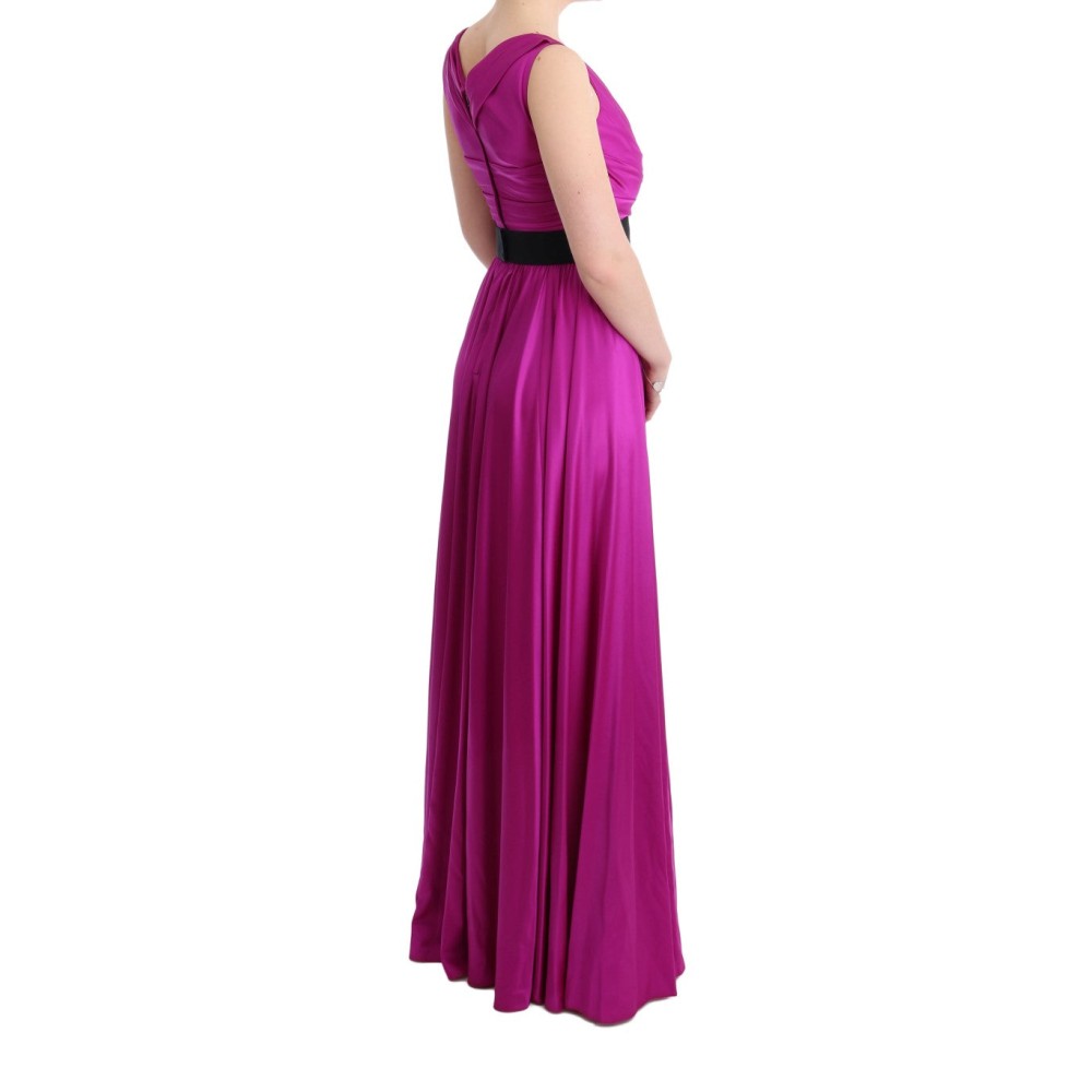 Dolce & Gabbana Elegantes rosa Seidenkleid