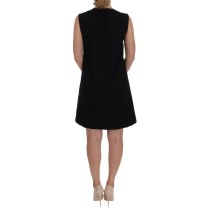 Dolce & Gabbana Schwarzes kristallbesetztes Stretch-Minikleid