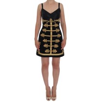 Dolce & Gabbana Bezauberndes Midikleid aus Wolle mit Kristallbesatz