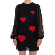 Dolce & Gabbana Schickes gestreiftes Seidenmantelkleid
