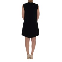 Dolce & Gabbana Schwarzes Prinzessinnenkleid aus Wolle mit Kristall