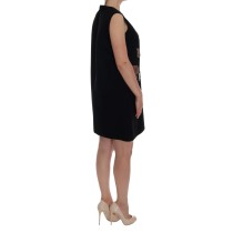Dolce & Gabbana Schwarzes Prinzessinnenkleid aus Wolle mit Kristall