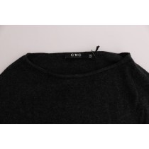 John Galliano Schicker brauner Baumwollpullover mit Rundhalsausschnitt