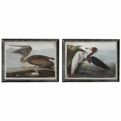 Bild DKD Home Decor Vogel Orientalisch 90 x 2 x 68 cm (2 Stück)