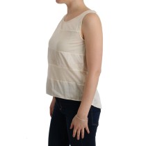 Costume National Elegantes lila Blusen-T-Shirt mit V-Ausschnitt