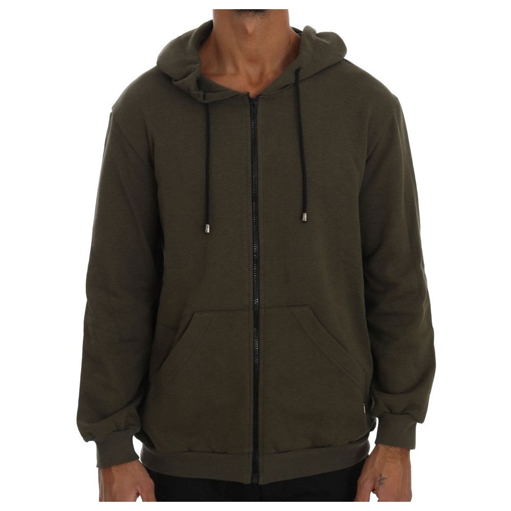 Daniele Alessandrini Eleganter Kapuzenpullover aus weißer Baumwolle