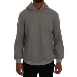 Daniele Alessandrini Eleganter weißer Baumwollpullover mit Rundhalsausschnitt