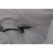 Daniele Alessandrini Eleganter Kapuzenpullover aus weißer Baumwolle