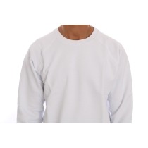 Daniele Alessandrini Eleganter weißer Baumwollpullover mit Rundhalsausschnitt