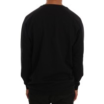Daniele Alessandrini Eleganter schwarzer Baumwollpullover mit Rundhalsausschnitt