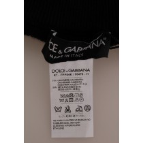 Dolce & Gabbana Elegante Schwarze Kaschmir-Seiden-Stretch-Hose