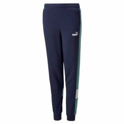 Pantalons de Survêtement pour Enfants Puma Essential+ Colorblock B Bleu foncé