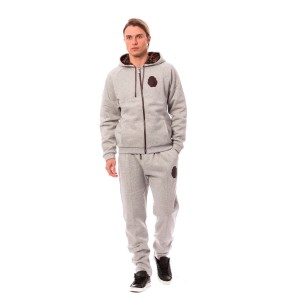 Billionaire Italian Couture Elegantes graues Baumwoll-Sweatuit-Ensemble