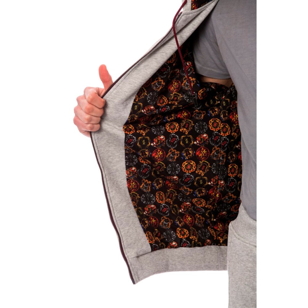 Billionaire Italian Couture Elegantes graues Baumwoll-Sweatuit-Ensemble