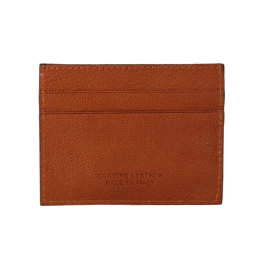 Billionaire Italian Couture Elegante Brieftasche für Männer aus Leder in Braun