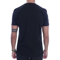 Frankie Morello Schickes schwarzes T-Shirt mit Rundhalsausschnitt und \'RIDERS\'-Motiv