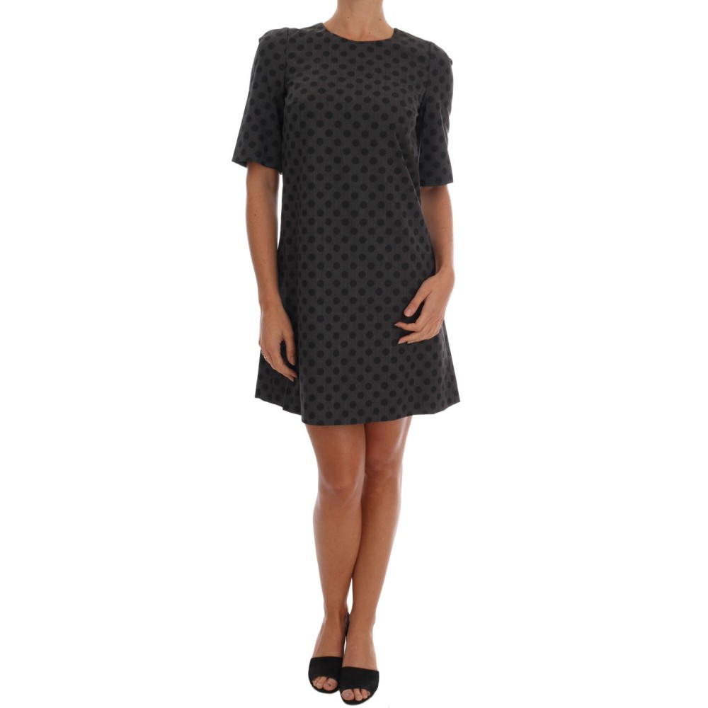 Dolce & Gabbana Elegantes Kleid aus Wollmischung mit Polka Dots
