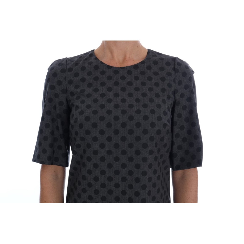 Dolce & Gabbana Elegantes Kleid aus Wollmischung mit Polka Dots