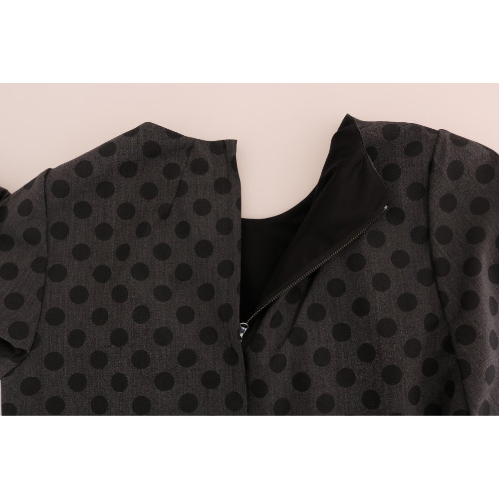 Dolce & Gabbana Elegantes Kleid aus Wollmischung mit Polka Dots