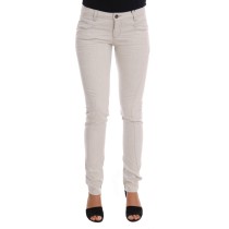 Costume National Schicke weiße Slim-Fit Stretch Jeans