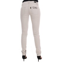 Costume National Schicke weiße Slim-Fit Stretch Jeans