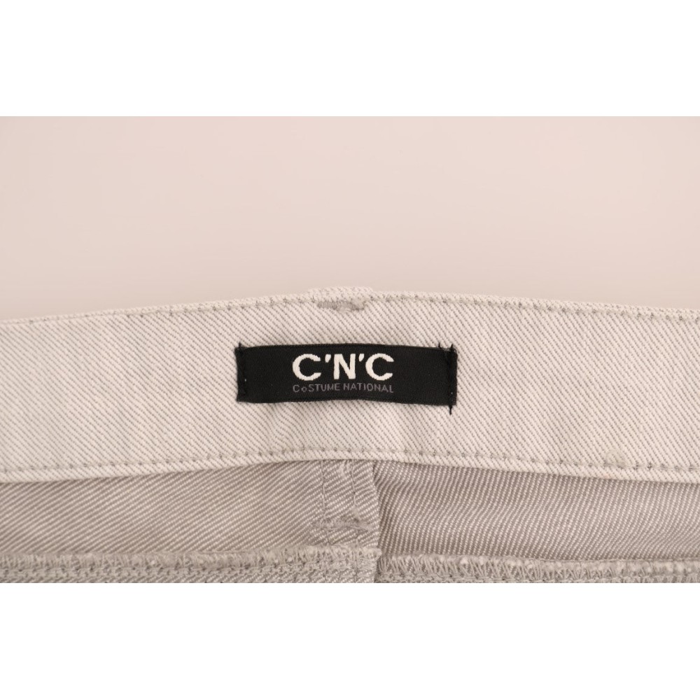 Costume National Schicke weiße Slim-Fit Stretch Jeans